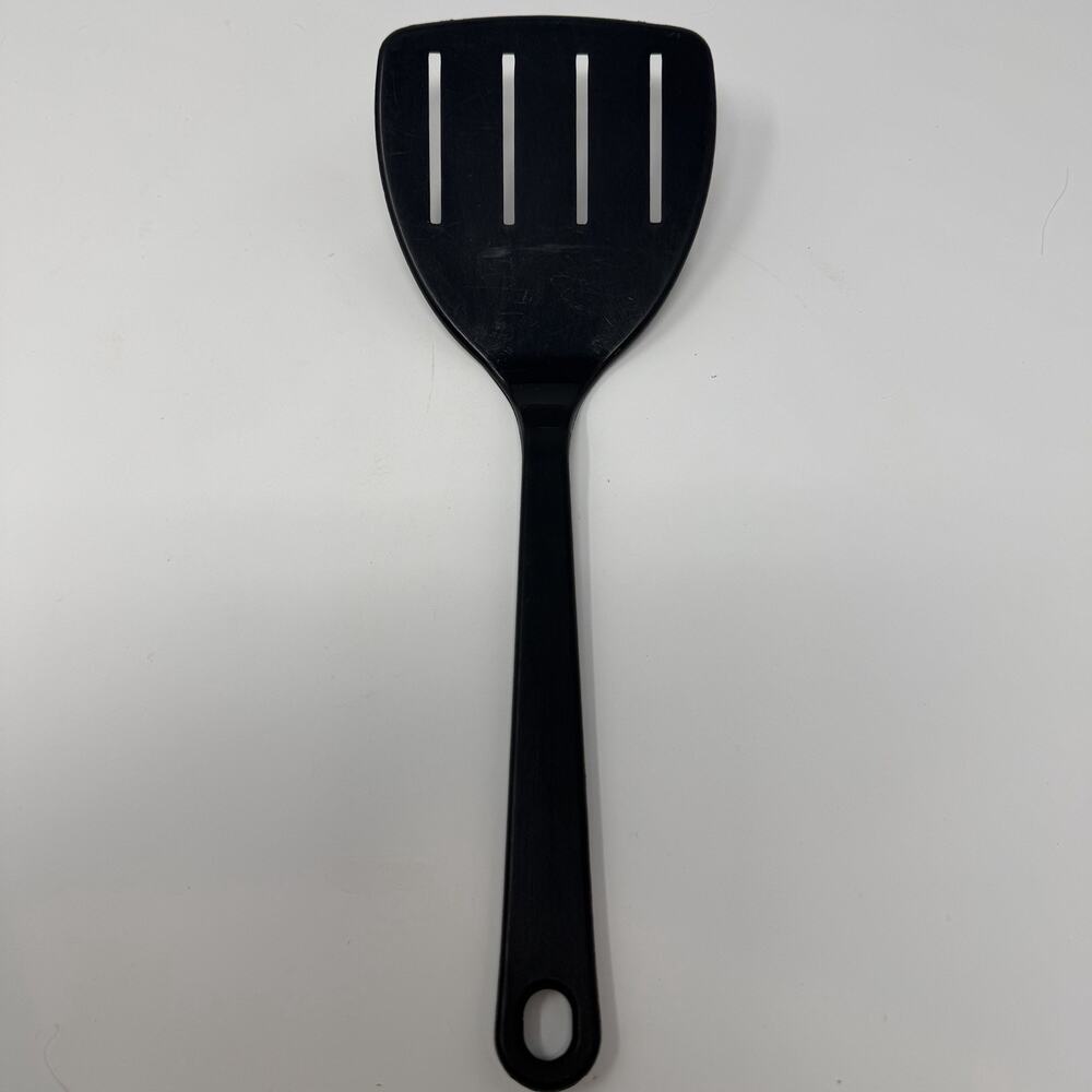 Vintage Tailor Made 4 Slot Spatula Turner Flipper Nylon Plastic Black